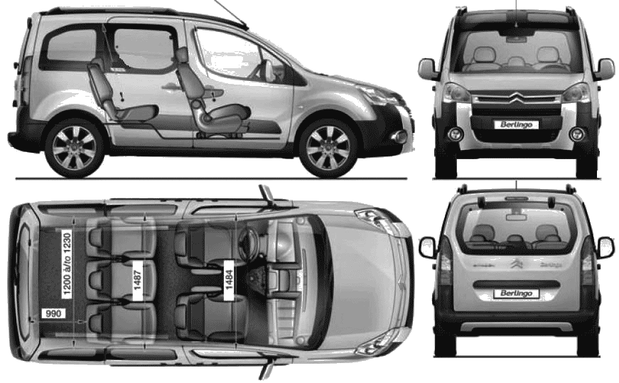 Citroen Berlingo Dimensions Citroen Berlingo Photos And Comments