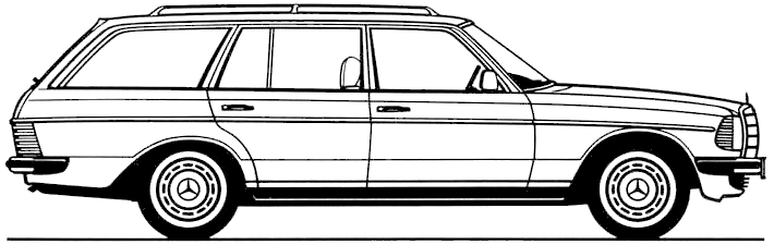1983 MercedesBenz W123 240TD Wagon blueprint